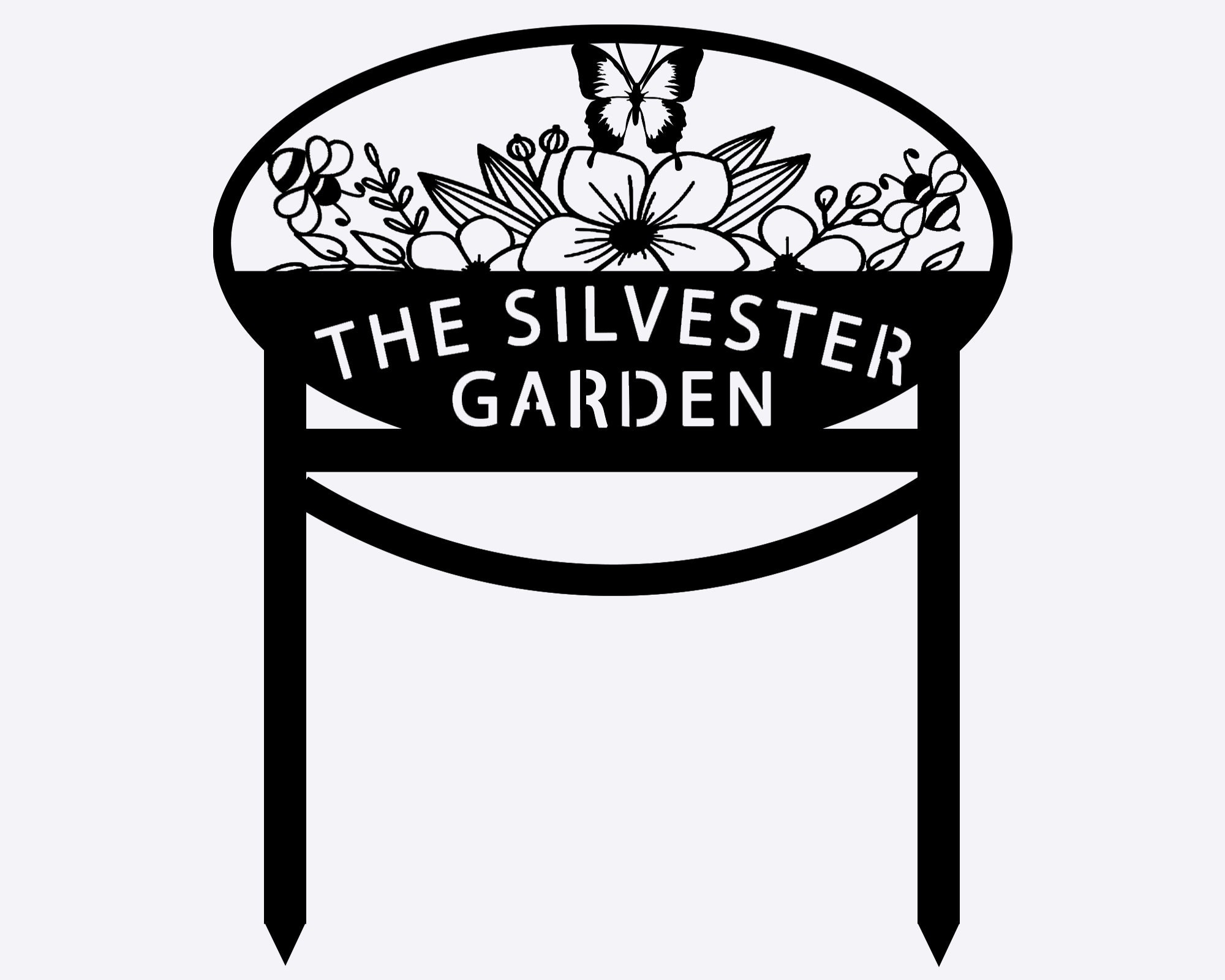 Personalized Metal Garden Sign Custom Gardener Name Sign Etsy