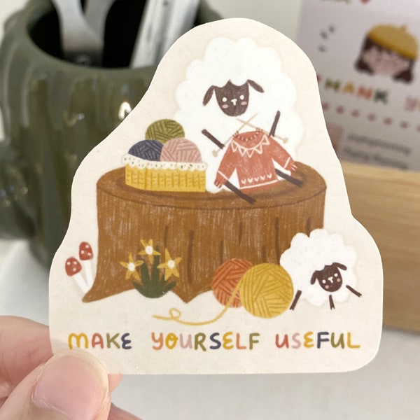 Cute Motivational Stickers - Cute Illustration - Kawaii -  Deco Stickers - Self Care - Daily Reminder - Sheep - Affirmation - Warm - Cosy