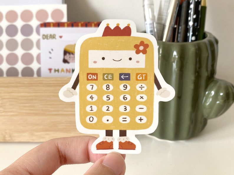 Calculator Sticker - Fun - Colourful - Math - Scientific - Teacher ...