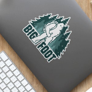 Bigfoot Sticker: Sasquatch in Nature, Indoor-Outdoor Car Decal