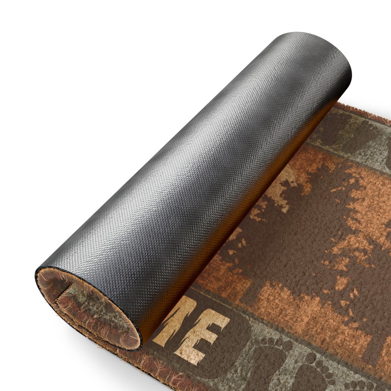 Rustic Bigfoot Welcome Mat: Cabin Decor Coir Door Mat - Etsy