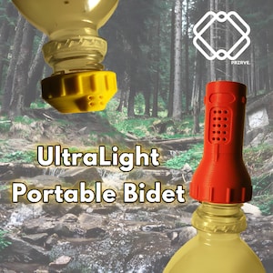 Bidé portátil de aventura No'BS // Opciones ultraligeras y con múltiples boquillas: regalo para acampar, regalo para viajes, regalo para aventuras