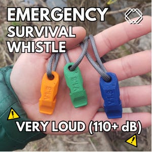 No&#39;Fear Notfallpfeife | 110dB LAUT | Ultraleichtes 4g Survival-Tool | Kompakte Wanderrucksack Sicherheitsausrüstung | SOS Signal für den Aussenbereich