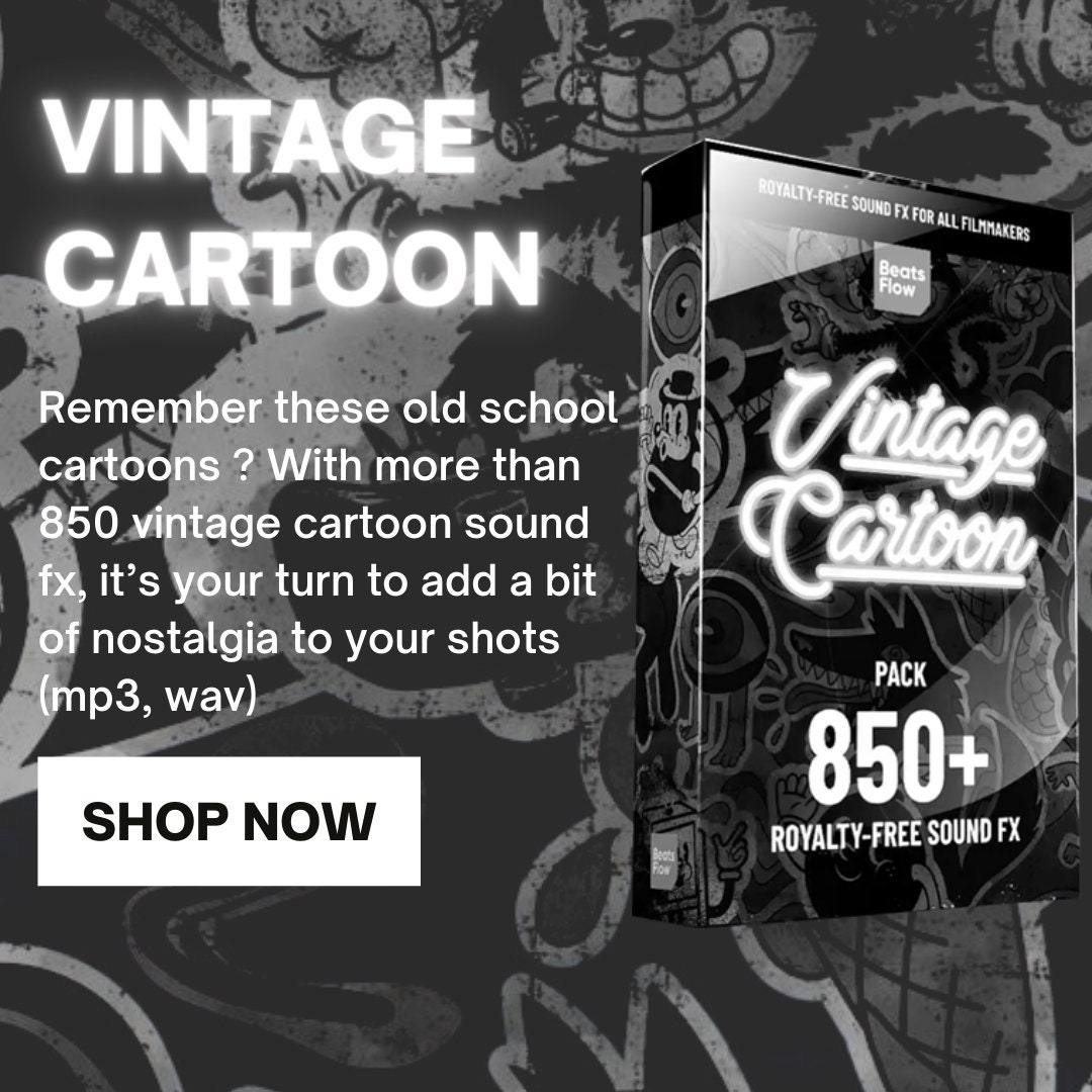 Vintage Cartoon Sound Effects Pack 850 Royaltyfree SFX Etsy
