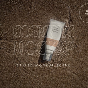 Cosmetic Packaging Mockup | Skincare Branding Mockup | Aesthetic Cosmetic Mockup