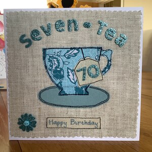 Handmade 70th Birthday Card Personalised - Etsy