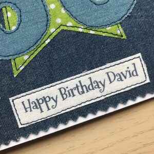 Handmade Denim 70th Birthday Card - Personalised Option - Etsy UK