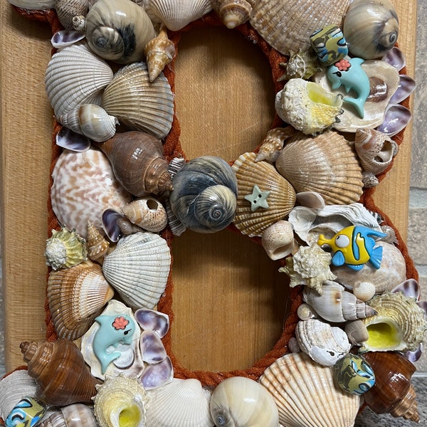 Seashell alphbetical letters, Beach shell Letters, beach custom monograms,  shell art, theshellgal, etsy