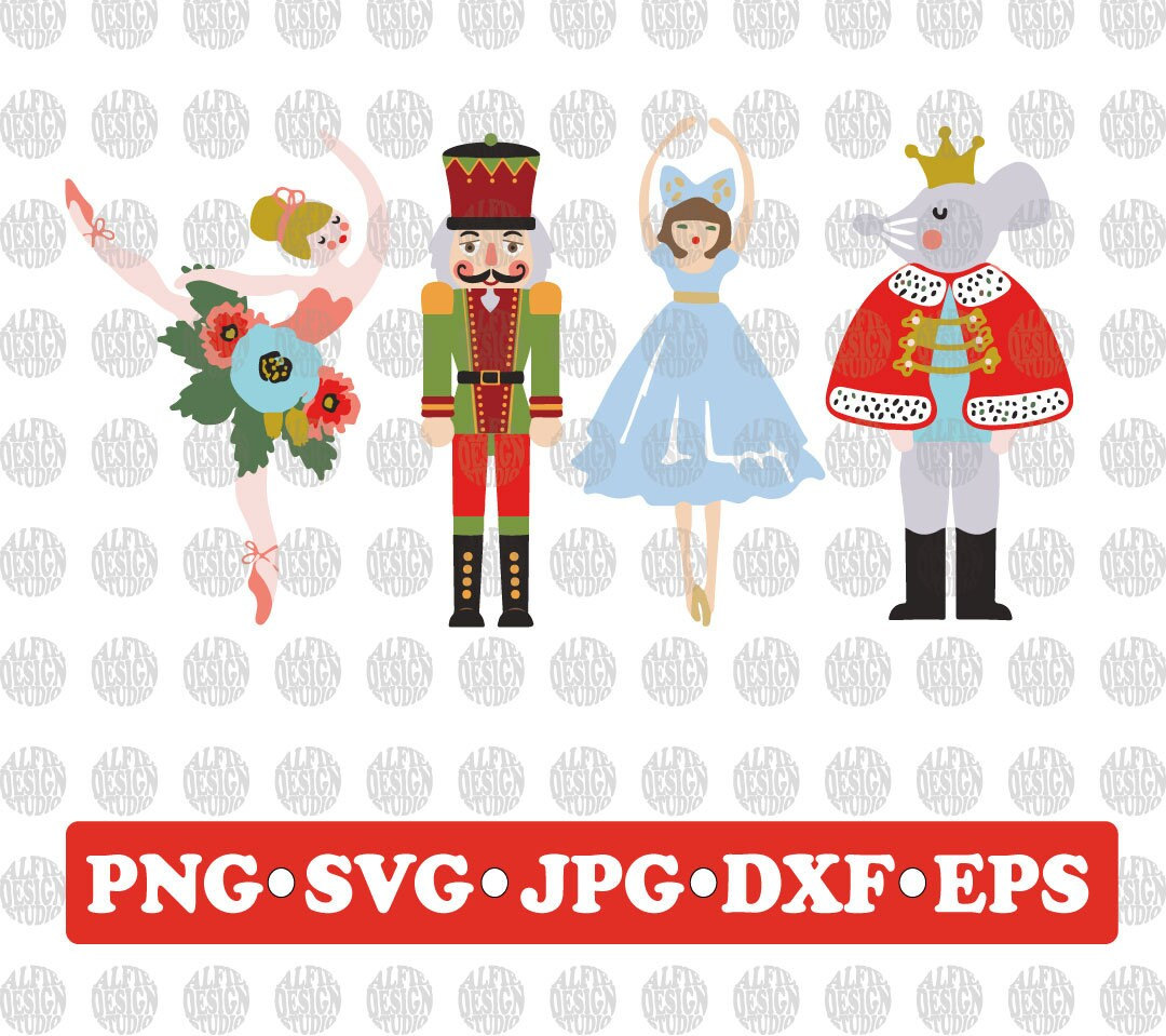 Nutcracker Svg Dancing Nutcrackers Gift Personal Use Svg Etsy