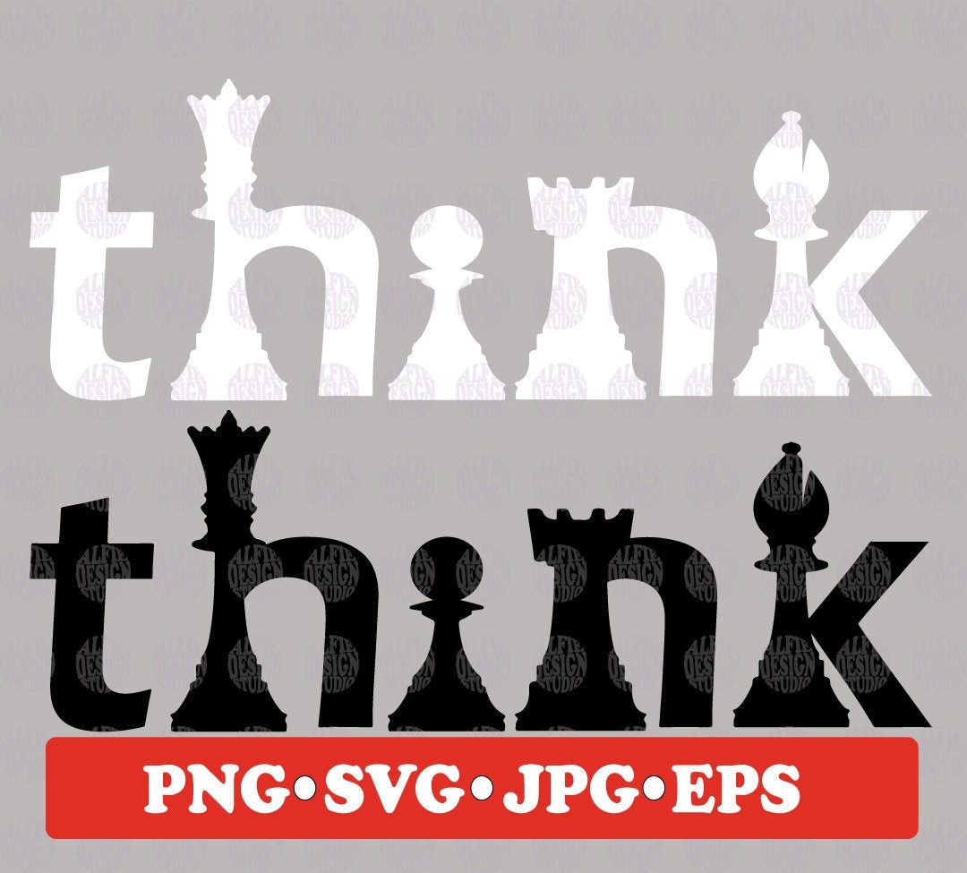 Think Chess Design Think Chess Svg, Chess Pieces Png, Mind Games Png, Chess Svg, Chess ...