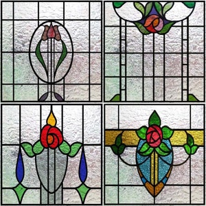 3D Matte Window Film Privacy Frosted Static Cling  Stained Glass Uv Window Sticker Window Decal for Glass Custom Size