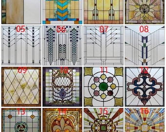 Customized Frosted Stained Glass Window Film Decorative Privacy Static Cling Sticker for Glass Doors and Office Decor