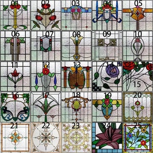 Customized Window Film Privacy Frosted Static Cling 3D Matte Stained Glass Decorative Uv Window Sticker for Glass Window Decal