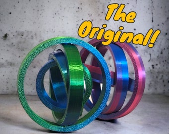 Gyroscopic 3D-Printed Fidget - Ultimate Tinker Toy & Stocking Filler / Party Bag Toy for All Ages