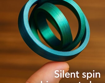 Gyroscopic 3D Fidget Spinner – Silent Spin Desk Toy for Focus & Calm