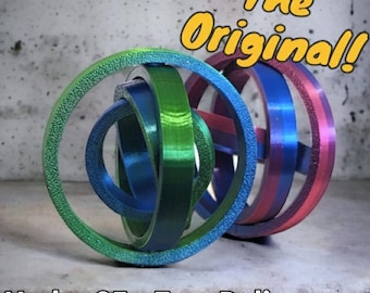 Gyroscopic 3D-Printed Fidget - Ultimate Tinker Toy & Stocking Filler / Party Bag Toy for All Ages