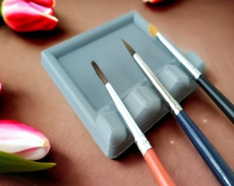 PLA Paint Brush Rest: Versatile Artist Tool Holder (Set of 2)