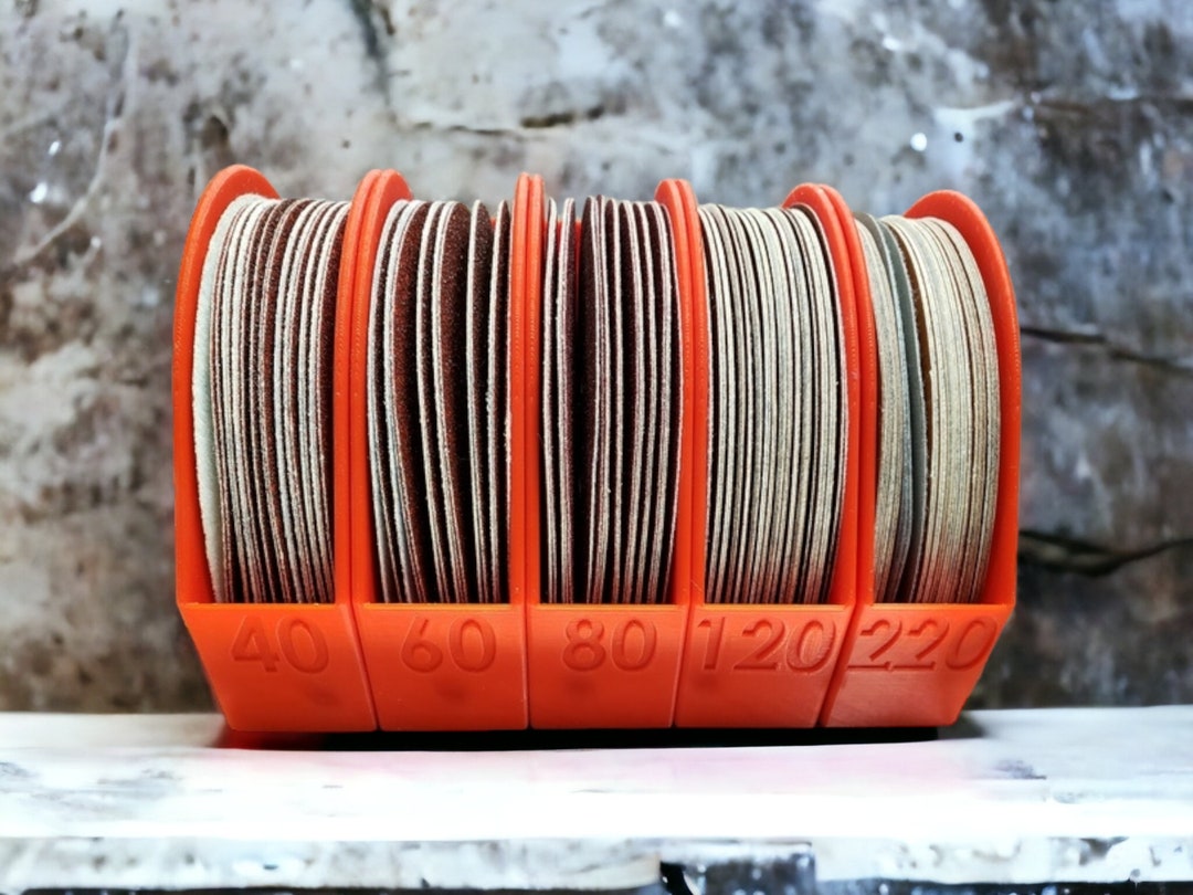 6inch / 150mm Sanding Pad Holder Personalised Grit Organization, Choose Your Colour and Grit