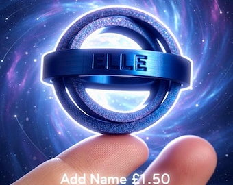 Personalised 3D Printed Gyro Fidget Spinner | Custom Name EDC (UK Made)