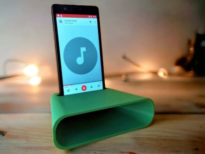 Passive Phone Sound Booster Universal Smartphone Amplifier & Stand Customisable Colours Perfect Desk Accessory Tech Gift Idea image 4