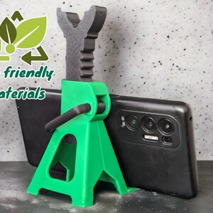 Mechanic's Delight: supporto regolabile per telefono e biglietti da visita - Organizza con facilità, esponi con stile - Il compagno perfetto per il garage!