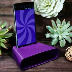 Passive Phone Sound Booster Universal Smartphone Amplifier & Stand Customisable Colours Perfect Desk Accessory Tech Gift Idea image 2