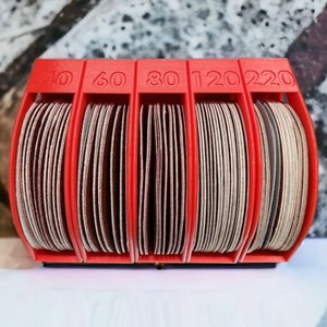 Personalized Sanding Pad Holder: 6-Inch DIY Workshop Storage