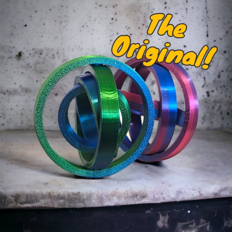Gyroscopic 3D-Printed Fidget Ultimate Tinker Toy & Stocking Filler for All Ages image 1