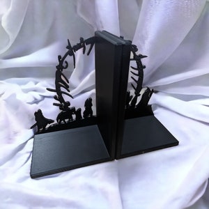 Elven Buchstützen - Exquisites LotR-inspiriertes Dekor, handgefertigte Buch Organiser, ideales Geschenk für Tolkien Enthusiasten