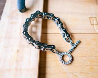Stainless Steel Bike Chain Bracelet Punk Biker Motorcycle Chain Jewelry