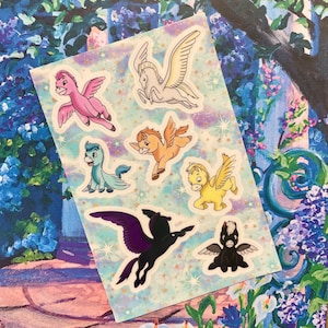 Hoja de pegatinas de Pegaso