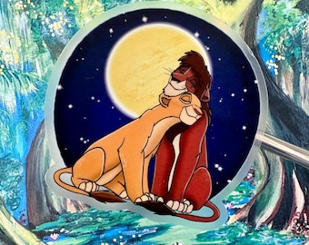 Pegatina de vinilo impermeable del Rey León de Upendi