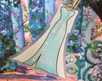 Ice Dress Sticker - Waterproof Vinyl Sticker