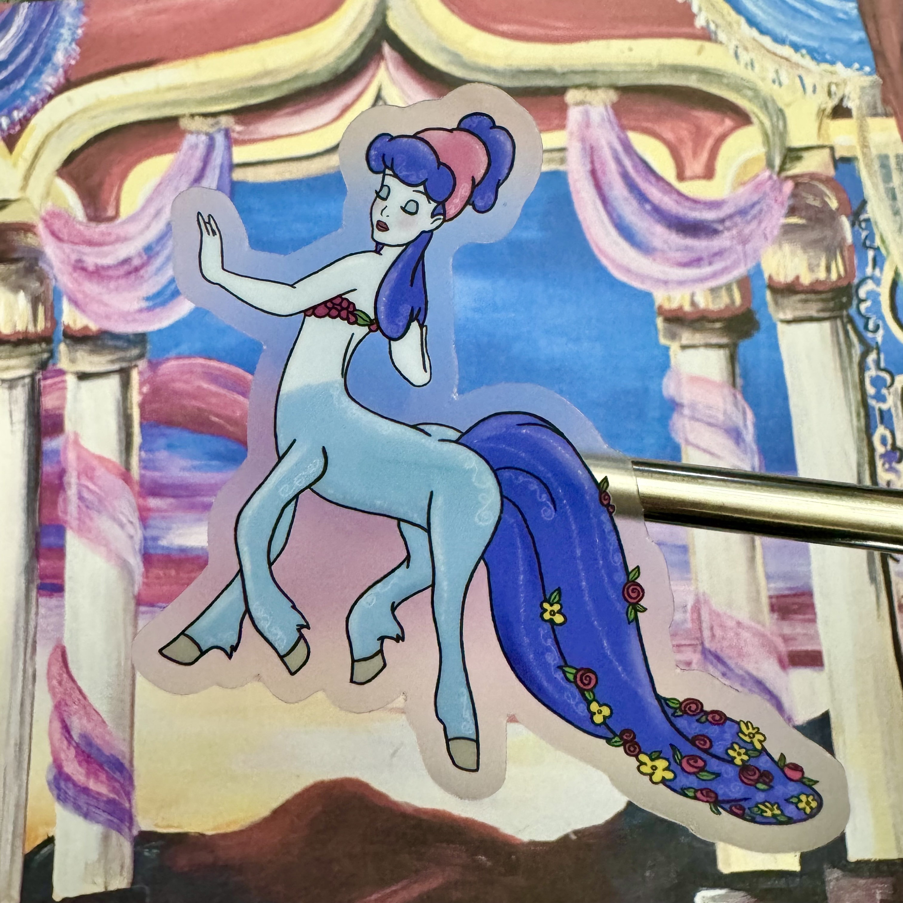Blue Centaur Vinyl Sticker, Waterproof Laptop Decal - Etsy