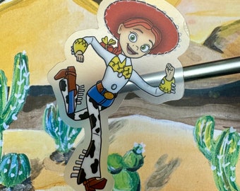 Cowgirl Vinyl Sticker – Waterproof Decal