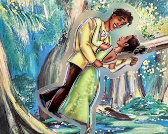 Tiana et le prince dansent