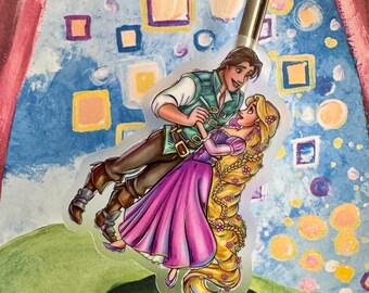 Rapunzel & Flynn Vinyl Aufkleber
