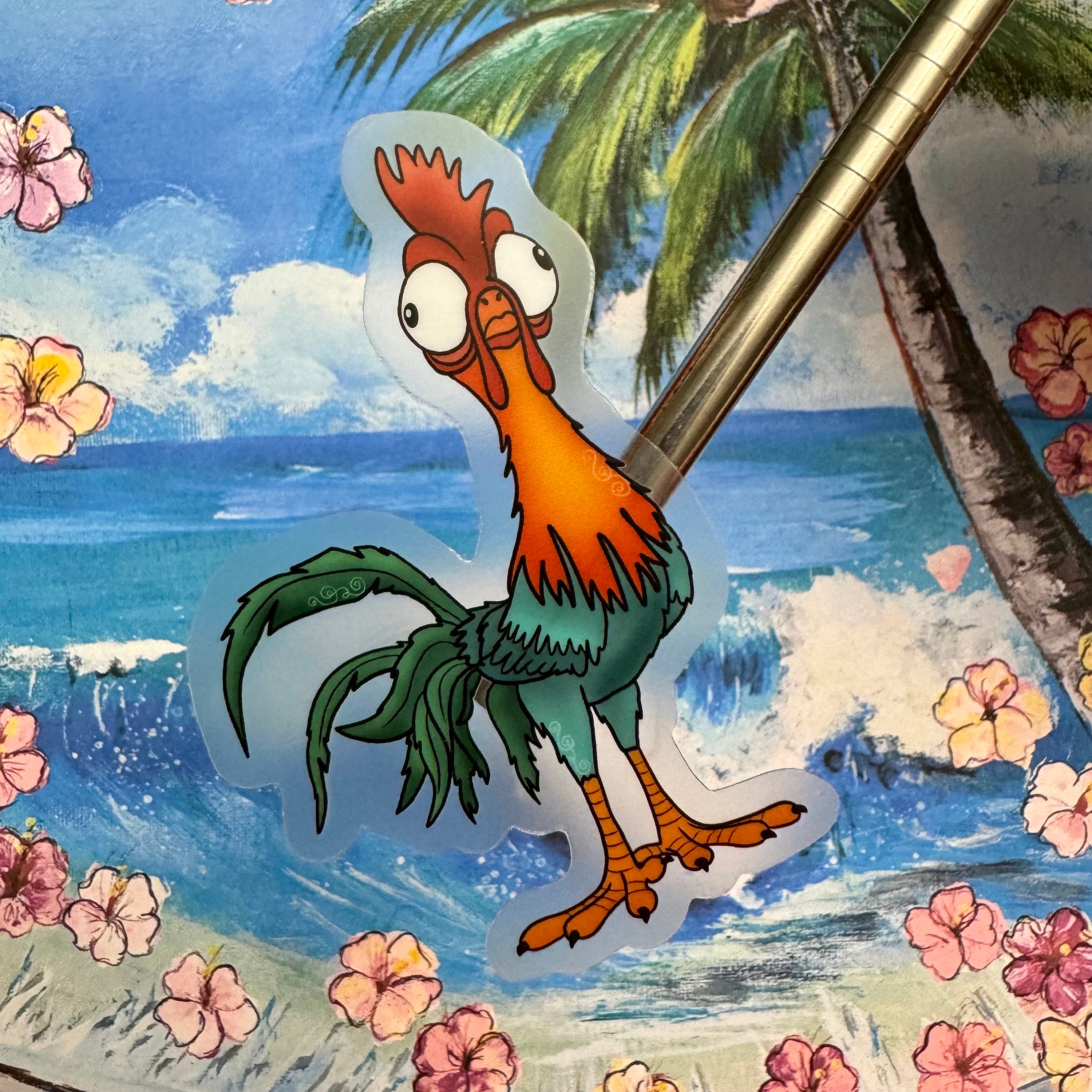 Crazy Chicken Vinyl Sticker, Waterproof Decal - Etsy