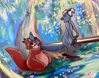 Vinilo adhesivo impermeable de ardillas (3 pulgadas)