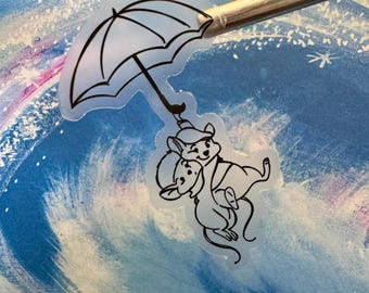 Umbrella Vinyl Sticker - Waterproof Laptop, Phone, Car Decal