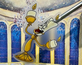 Lumiere Candleabra Vinyl Sticker