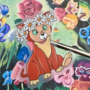 Gatito de flores