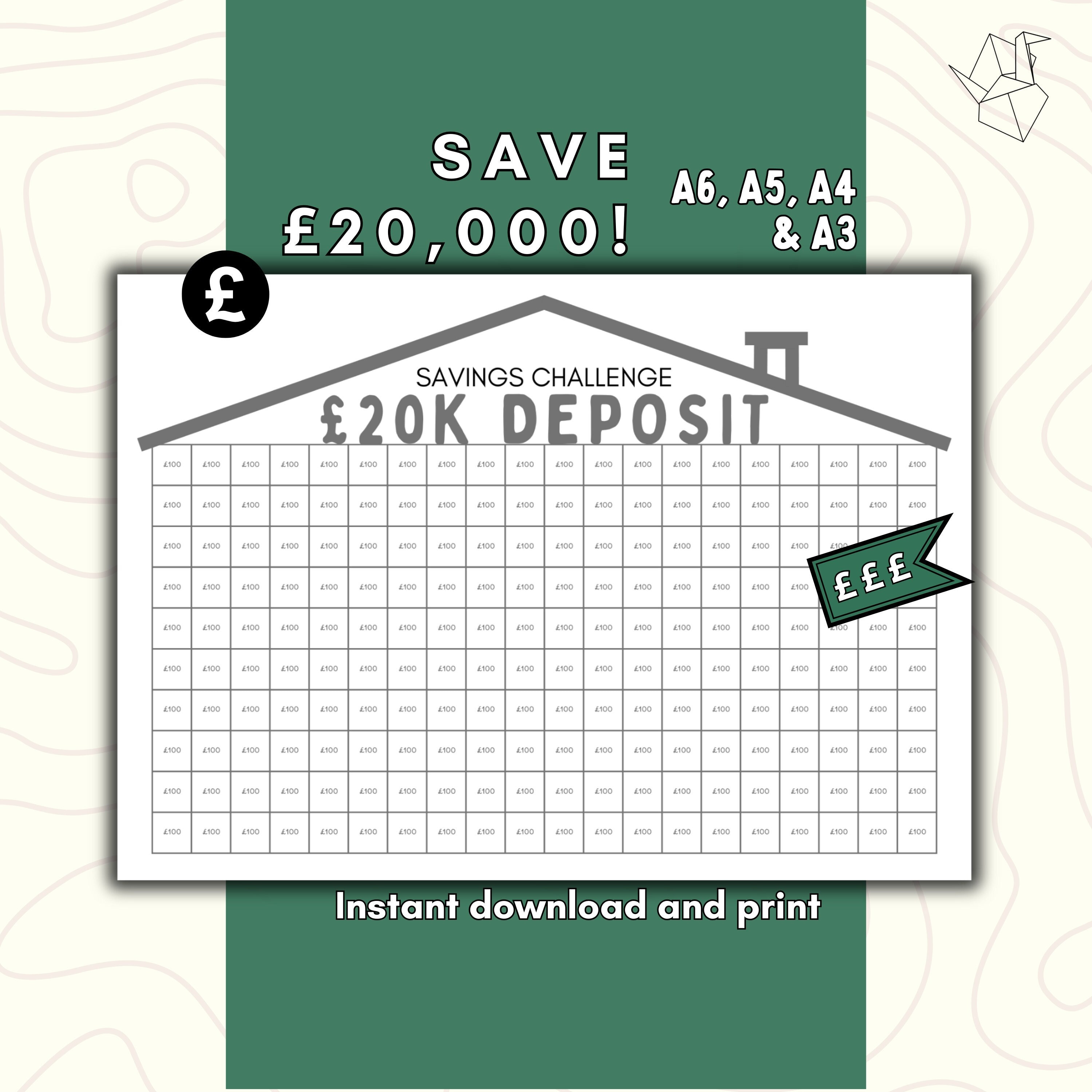 Deposit Can I Get A Mortgage On 20k A Year House Savings Tracker