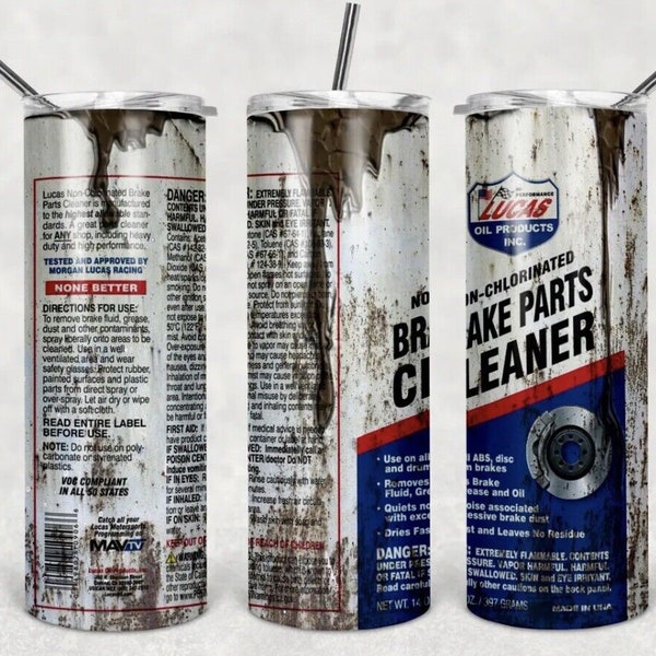 Brake Cleaner Tumbler Etsy