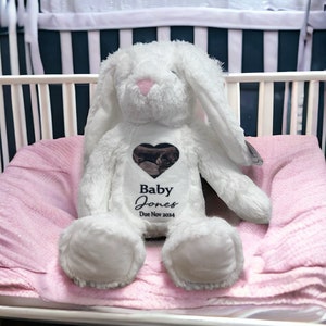 Personalised Ultrasound Scan Teddy Bear, Various Bear Designs, Custom Bear Soft Toy, Baby Shower Gift, Pregnancy Announcement