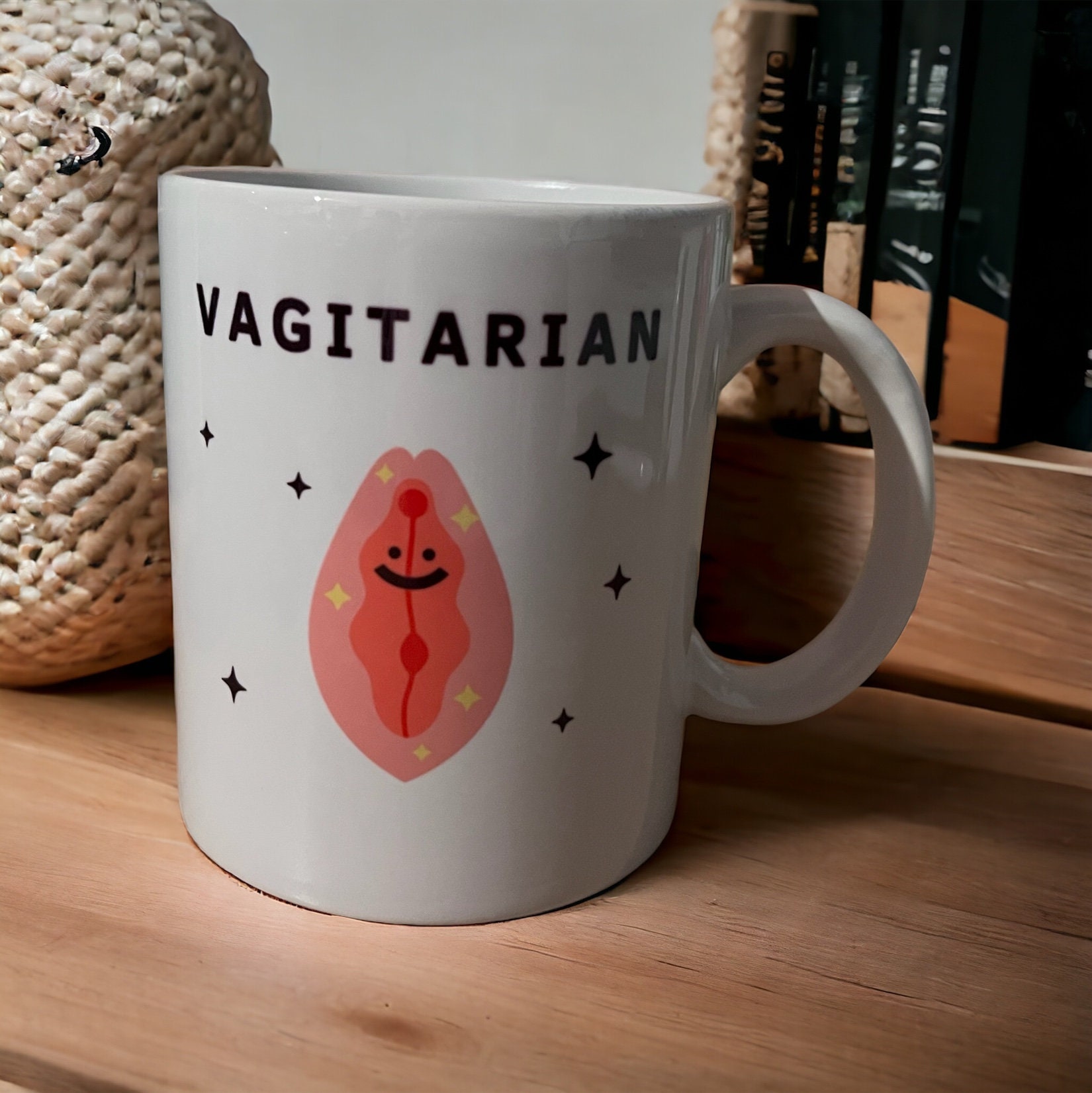 Funny Gift for Lesbian Funny Mug Vagitarian Meaning Massive