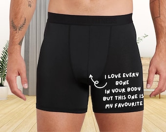 Zabawne bokserki „Ulubiona kość”, nowatorski prezent na bieliznę