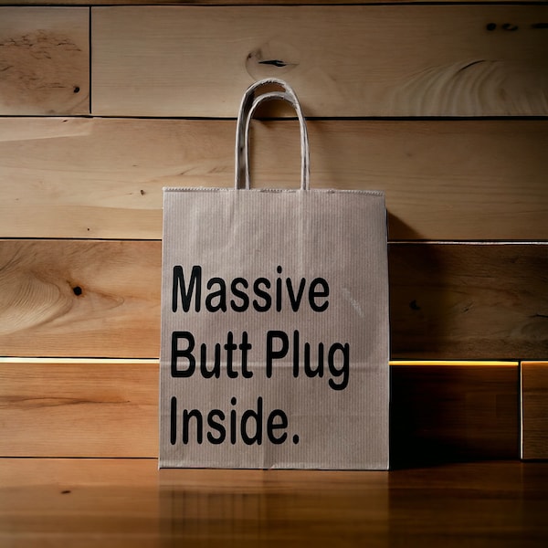 Rude Joke Funny Gift Bag, Offensive Humour Present Bag, Hilarious Present Sack, Naughty Gag Gift, Cheeky Surprise Bag
