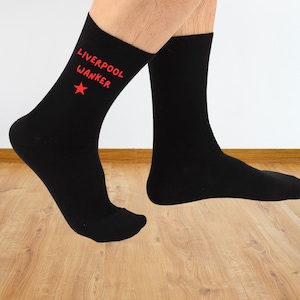 Funny Printed Socks – Black with Bold Custom-Colored Text | Heat Pressed Design | Pick Your Text Color | Fun Gift for Him or Her