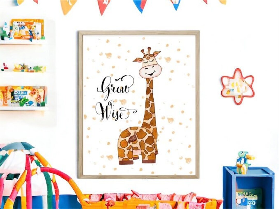 Nursery Print, Kids Wall Art Decor, Children's Room Decor, Playful Wall
